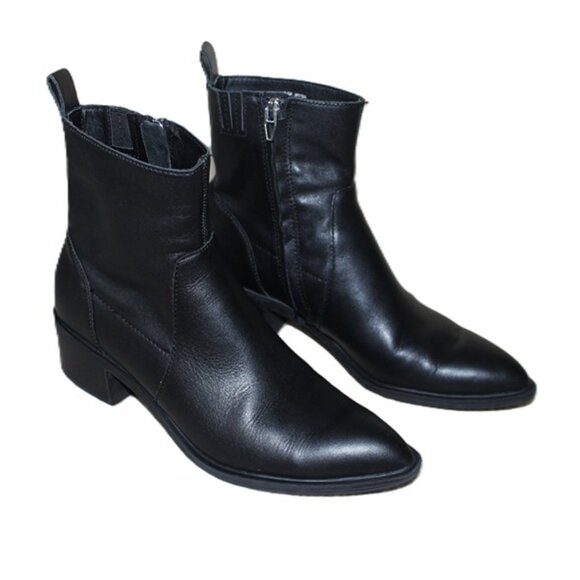 DOLCE VITA Genuine Leather Bryson Booties in Black (8.5) - Picture 1 of 12